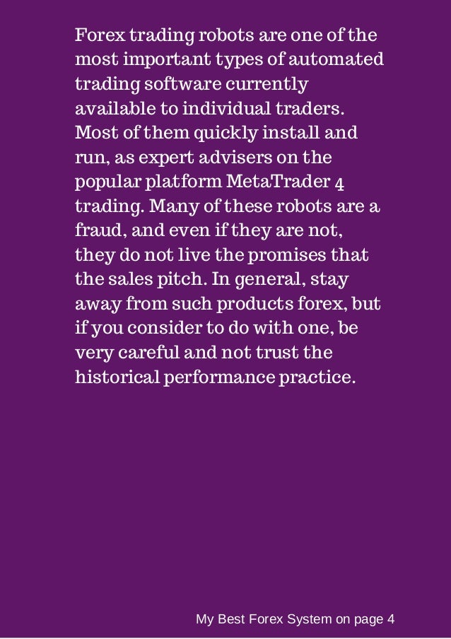 Forex sales pitch