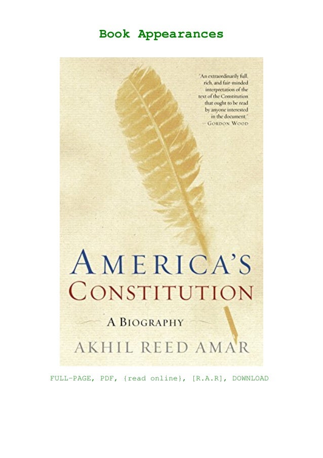Download Free America S Constitution A Biography Unlimited