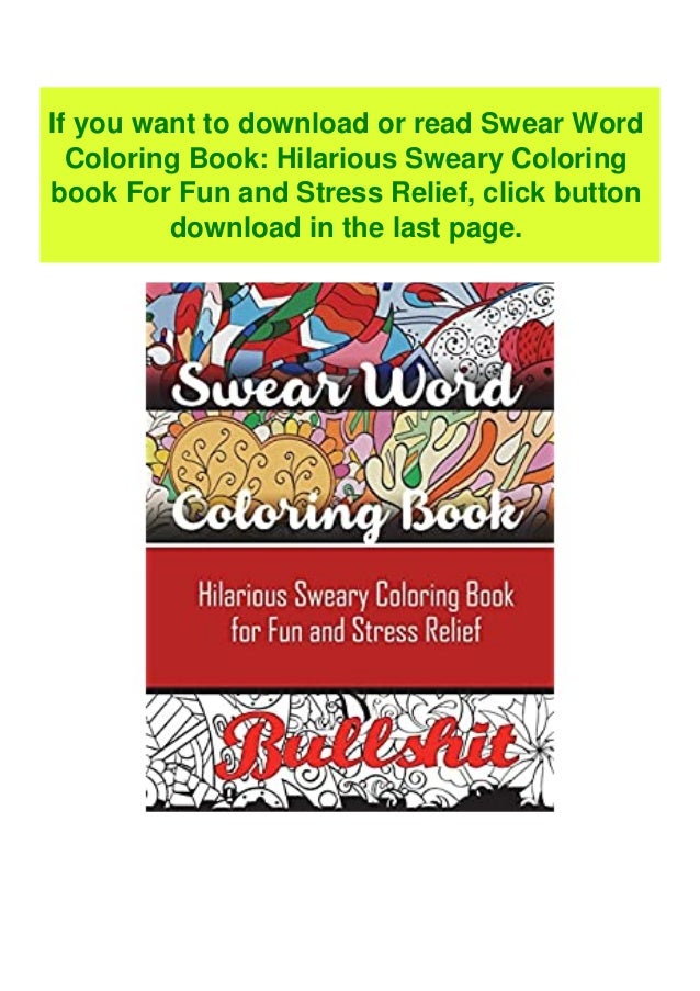 Download Download Free Swear Word Coloring Book Hilarious Sweary Coloring Book