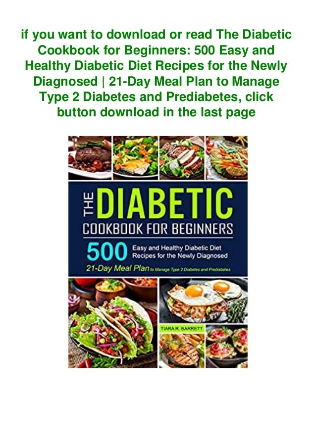 Download Free The Diabetic Cookbook For Beginners 500 Easy And Health