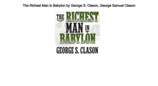 the richest man in babylon audiobook mp3 free download