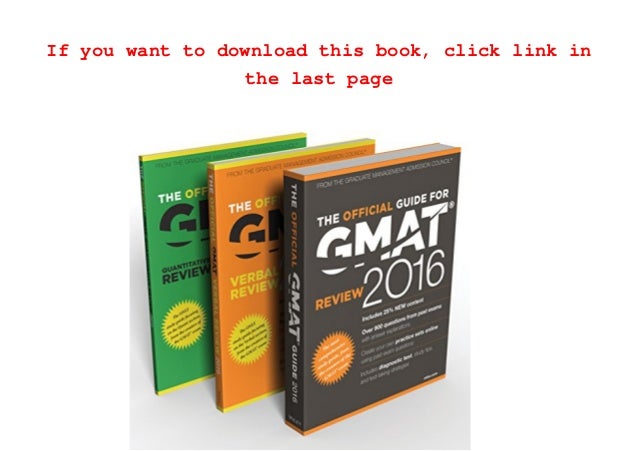 Gmat official guide 2016 pdf free download