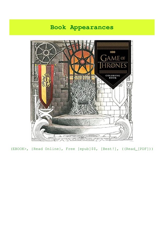 Download Download Hbo S Game Of Thrones Coloring Book Game Of Thrones Acces