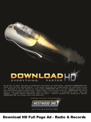 Download HD Full Page Ad - Radio & Records

 