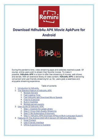 Download Hdhub4u APK Movie ApkPure for Android