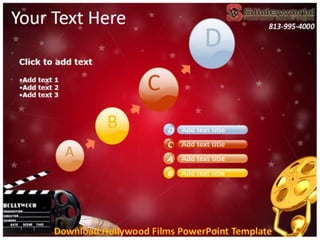 Download hollywood films powerpoint template