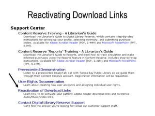 Reactivating Download Links 