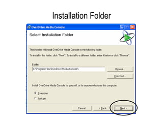 Installation Folder 