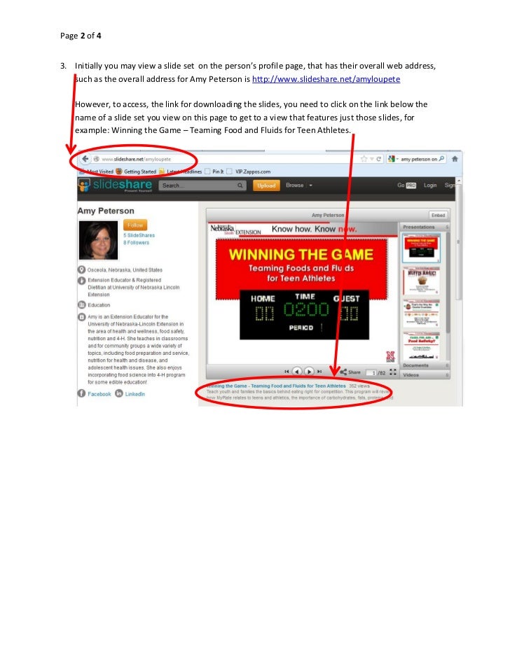 tips for downloading from slide share