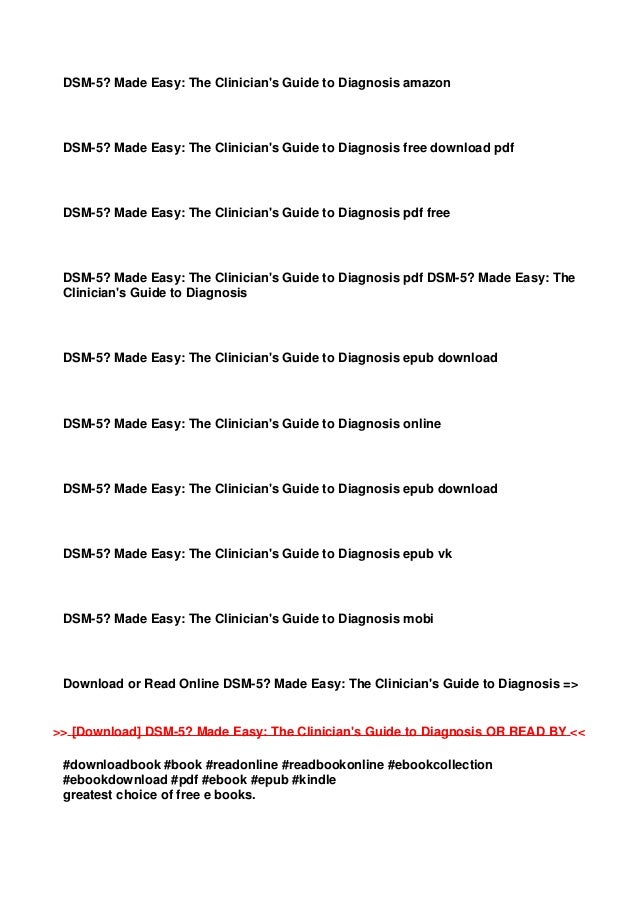 Dsm 5 Book Pdf Free Download