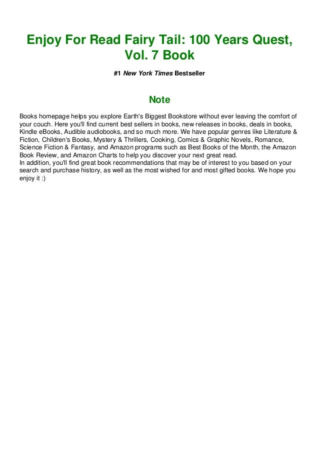 Download In Pdf Fairy Tail 100 Years Quest Vol 7 Epub