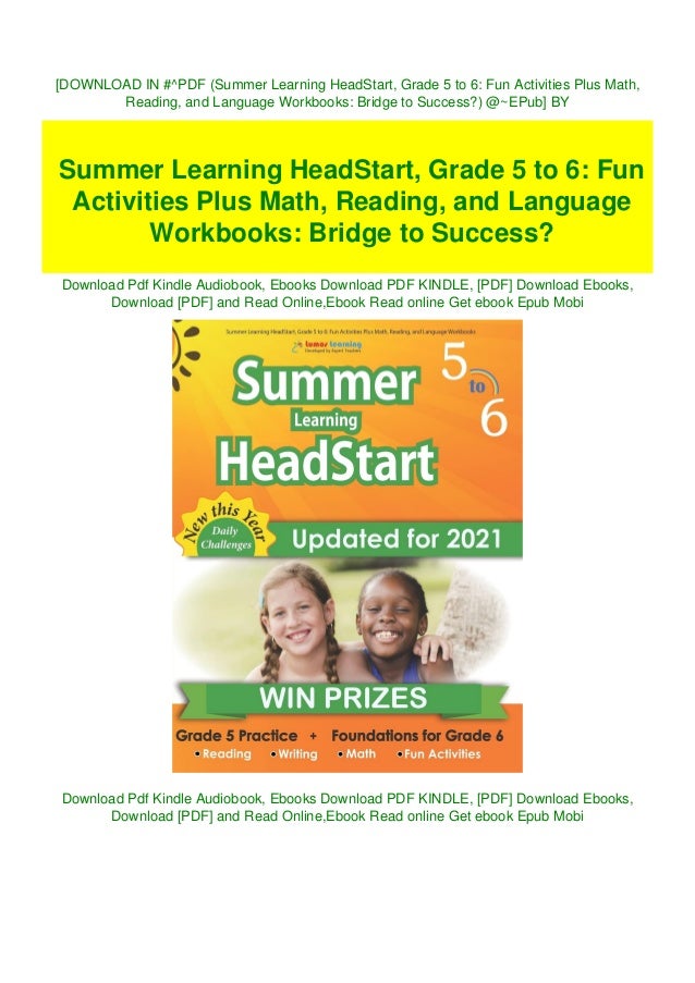 Download In Pdf Summer Learning Headstart Grade 5 To 6 Fun Acti