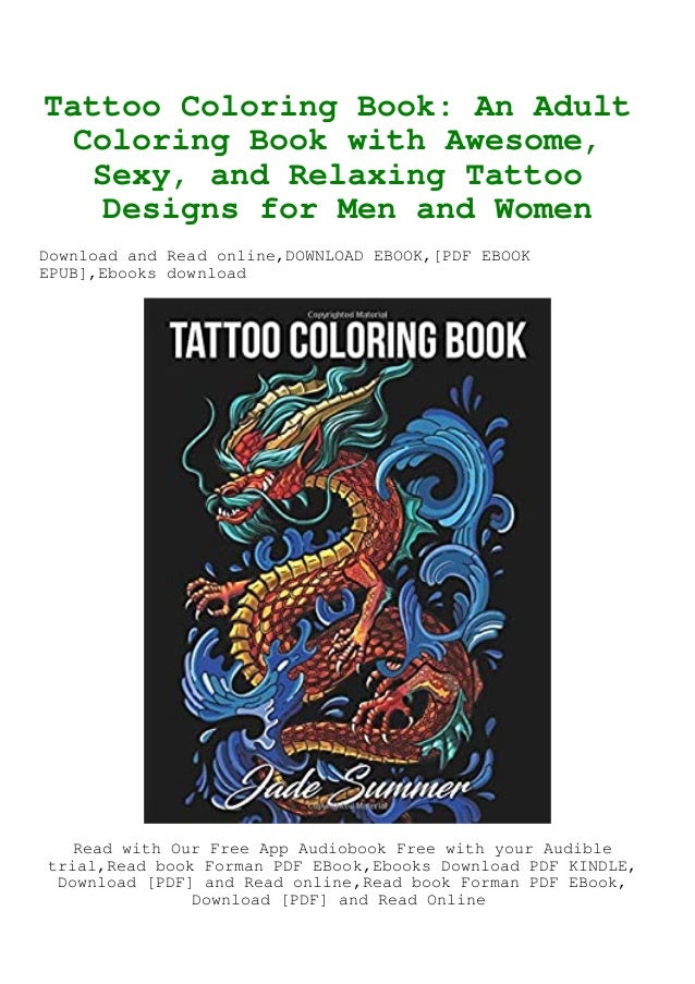 Download Download In Pdf Tattoo Coloring Book An Adult Coloring Book With A