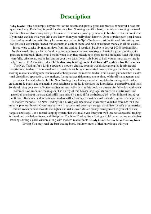 The New Trading For A Living PDF Free Download The New Trading For A Living PDF Free Download