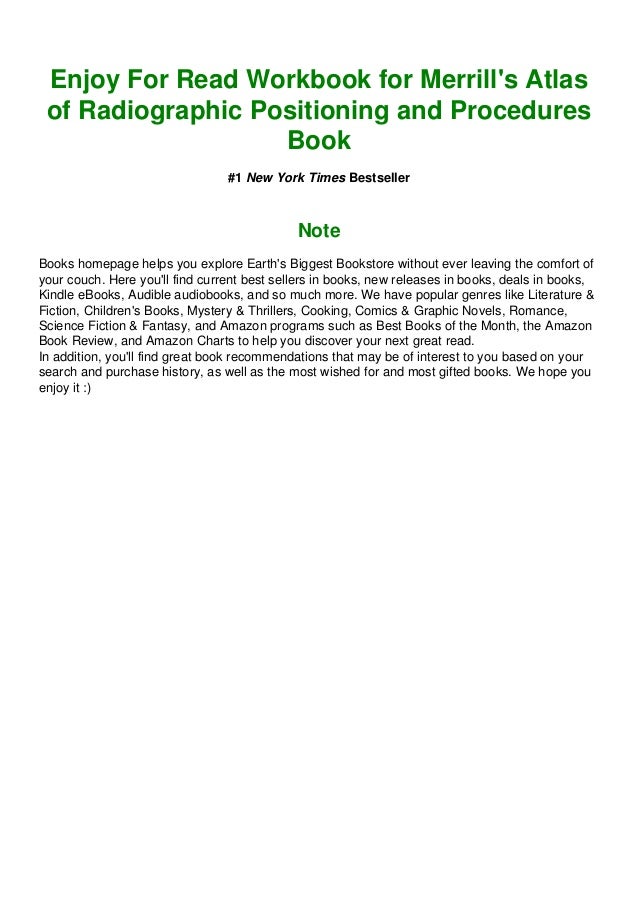 Download In Pdf Workbook For Merrill S Atlas Of Radiographic Posit