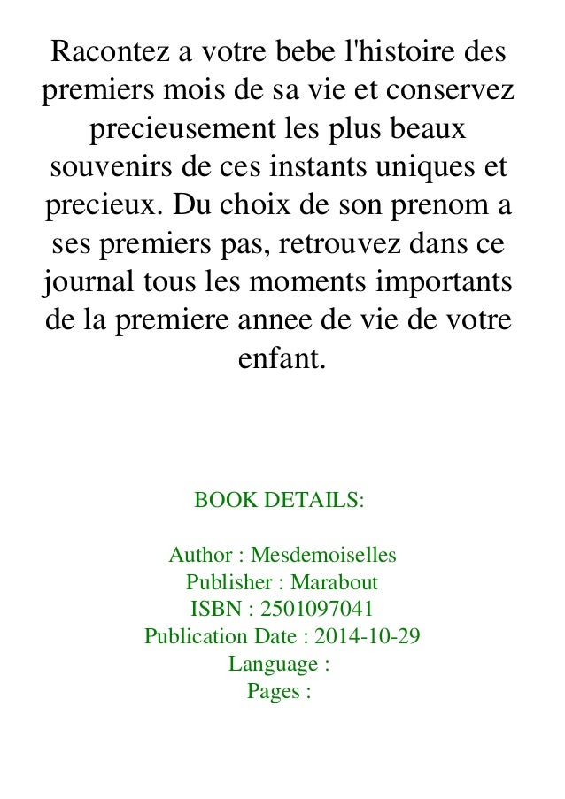 Download Le Petit Journal De Mon Bebe Read Ebook Download Le Petit Journal De Mon Bebe Read Ebook