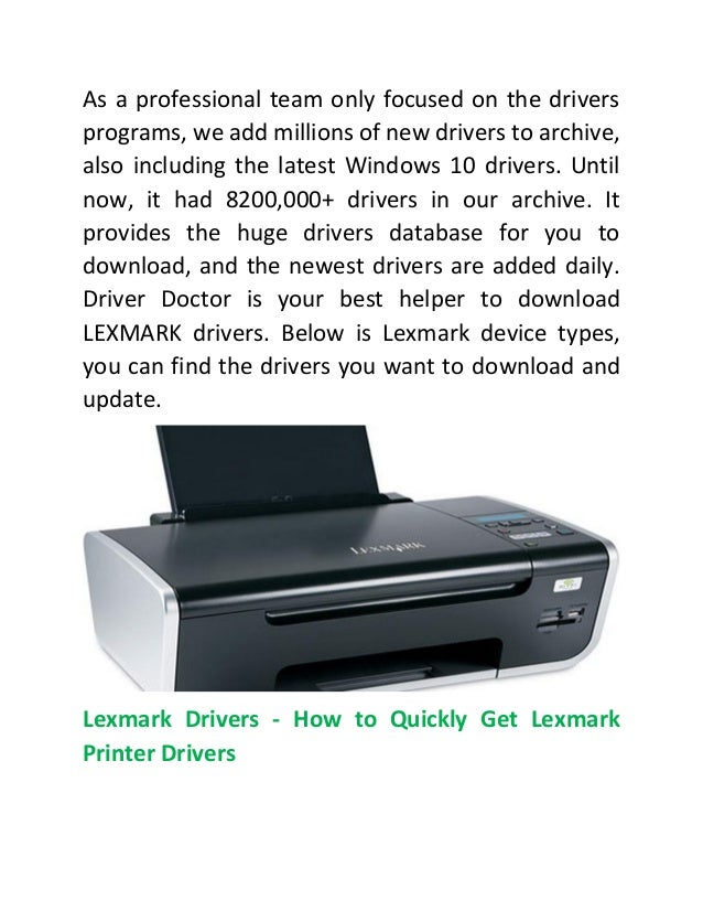 update lexmark printer driver for windows 10 update lexmark printer driver for windows 10