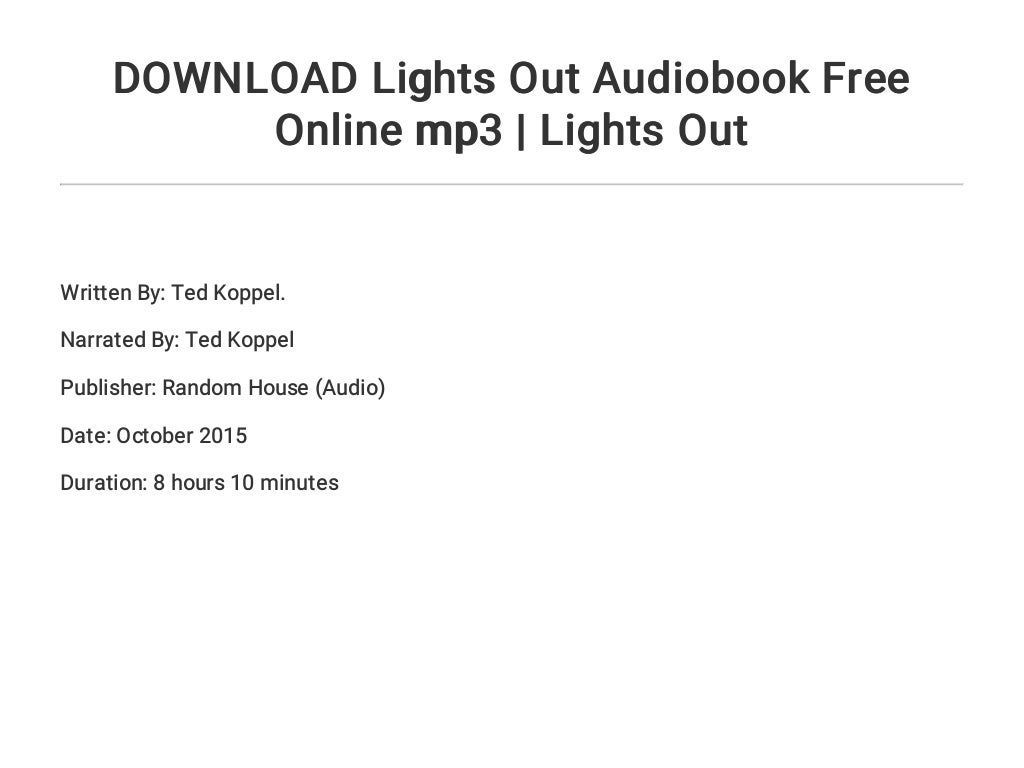 download lights out house download lights out house