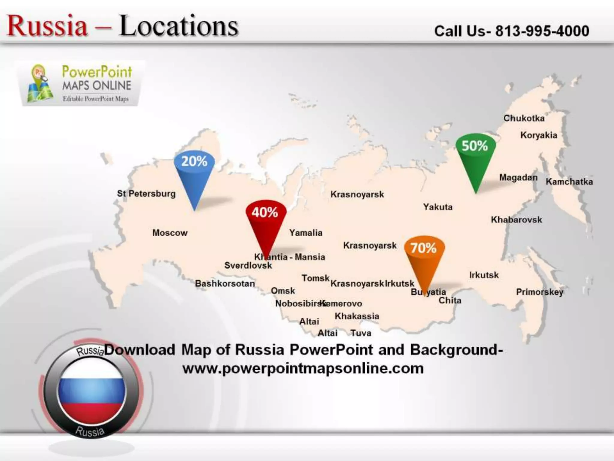 Download map of russia power point and background | PPTX