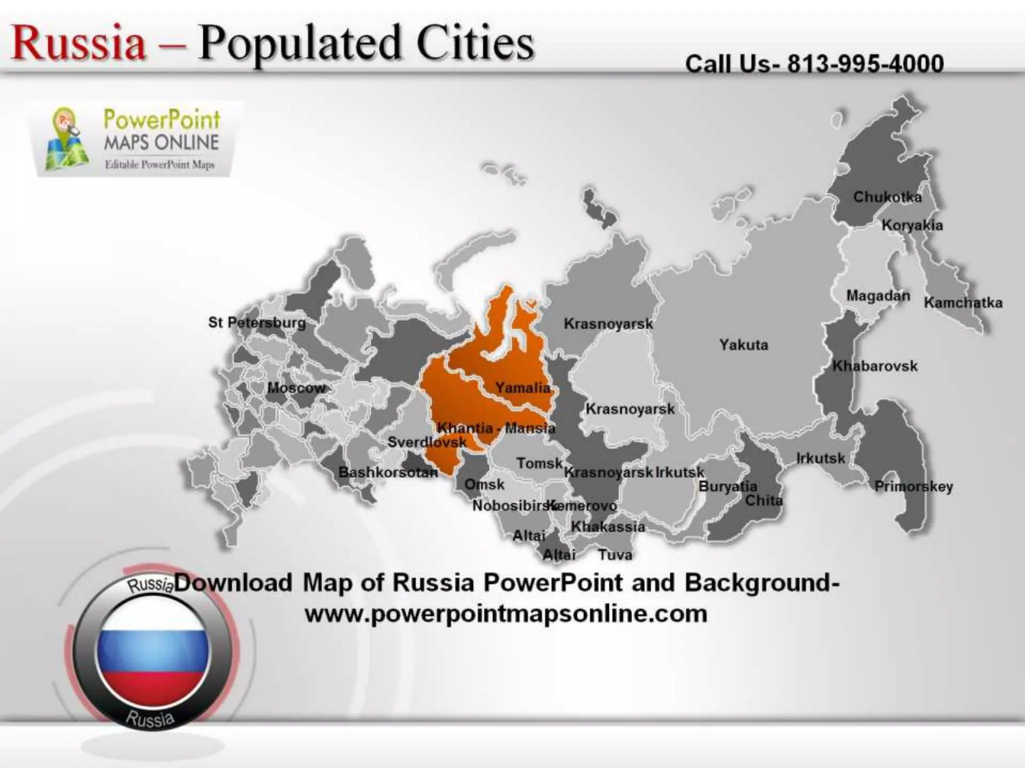 Download map of russia power point and background | PPTX