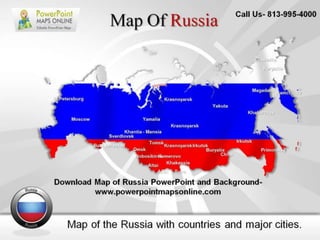 Download map of russia power point and background