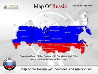 Download Editable Map of the Russia