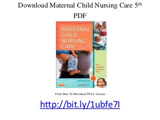 Download Maternal Child Nursing Care 5th
PDF
Click Here To Download FULL Version
http://bit.ly/1ubfe7I
 