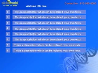 Medical DNA Theme PowerPoint Templates