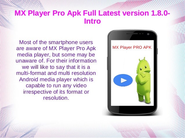 Mx Player Seasoned 1 27 Zero Complete Apk  Mod For Android