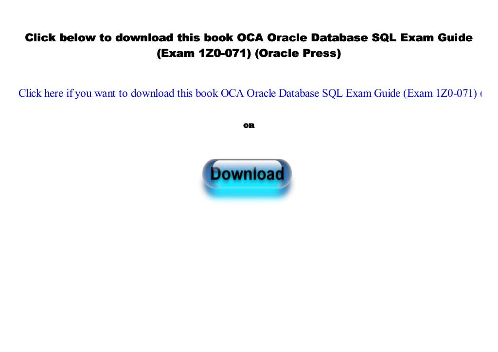 1z0-071 Exam