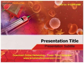 Download online hematology powerpoint template