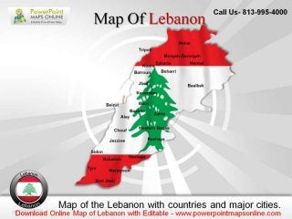 Download Online Map of Lebanon