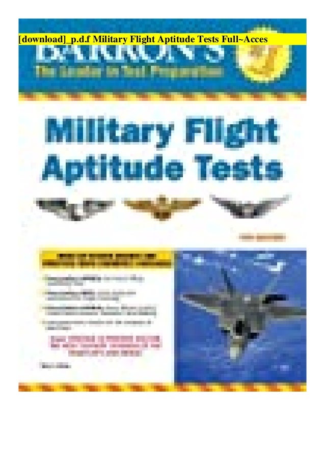 Military Flight Aptitude Tests Pdf Download