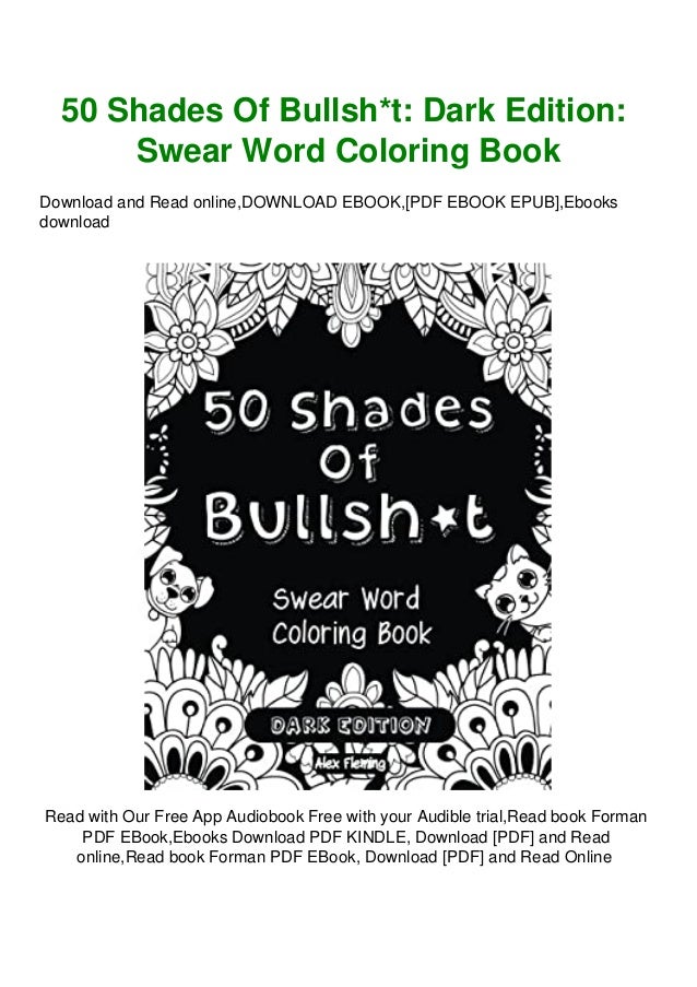 Download Download Pdf 50 Shades Of Bullsht Dark Edition Swear Word Colorin