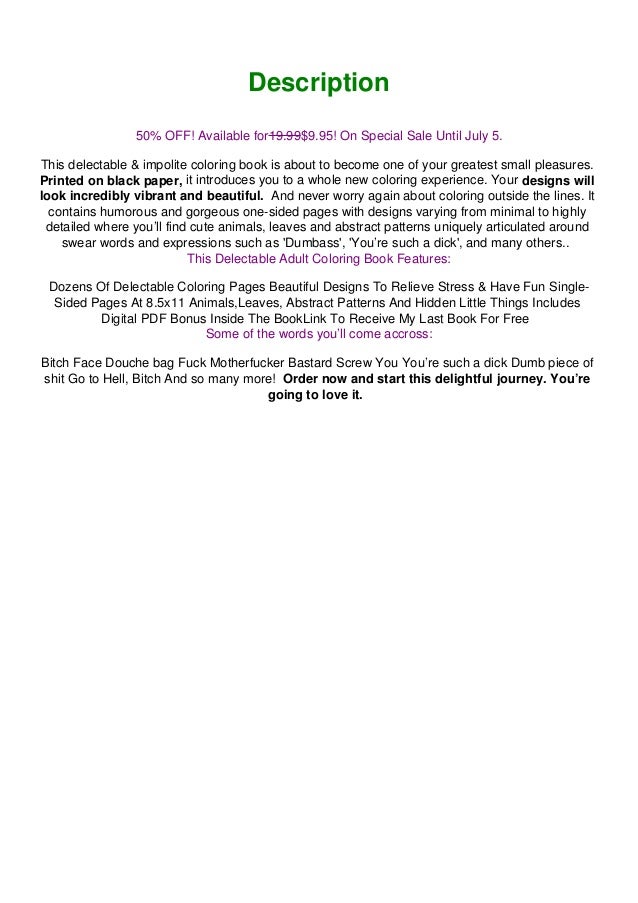 Download Download Pdf 50 Shades Of Bullsht Dark Edition Swear Word Colorin