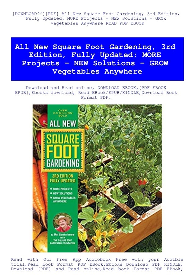 Download Pdf All New Square Foot Gardening 3rd Edition Fully U