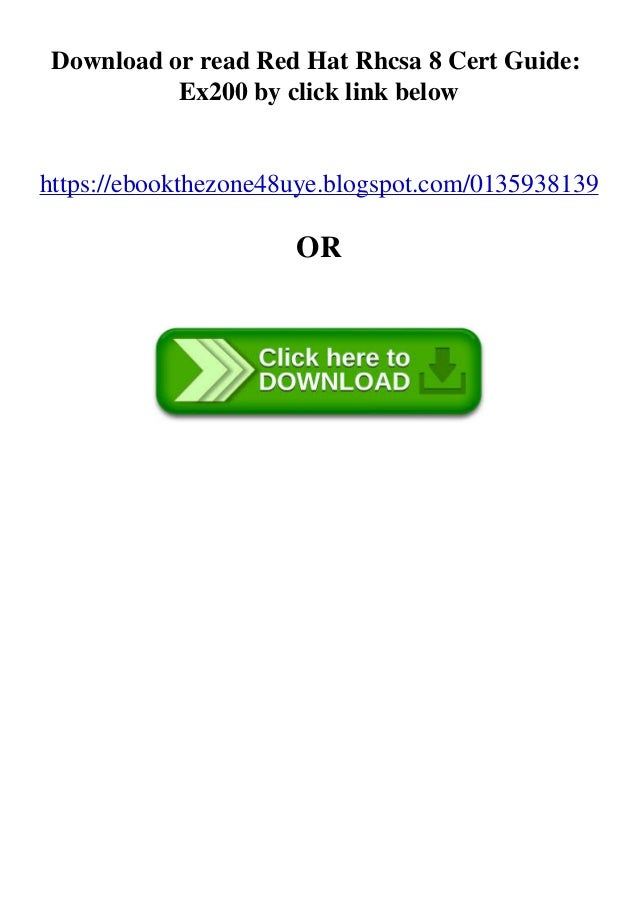 Downloadpdf Red Hat Rhcsa 8 Cert Guide Ex200 B O O K
