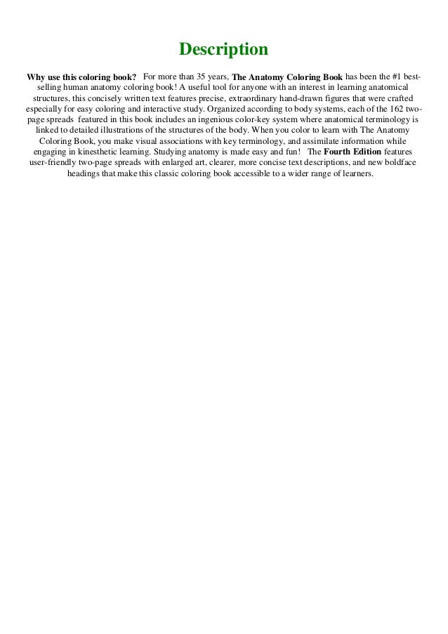 Download Download Pdf The Anatomy Coloring Book Download E B O O K