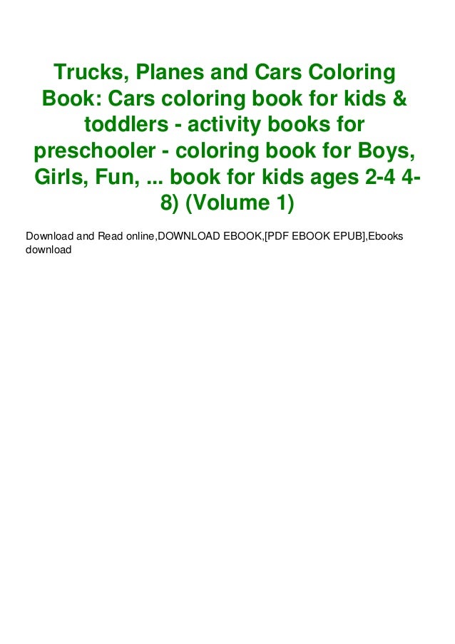 Download Download Pdf Trucks Planes And Cars Coloring Book Cars Coloring