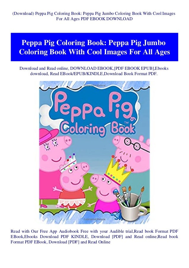(Download) Peppa Pig Coloring Book Peppa Pig Jumbo Coloring Book With ...