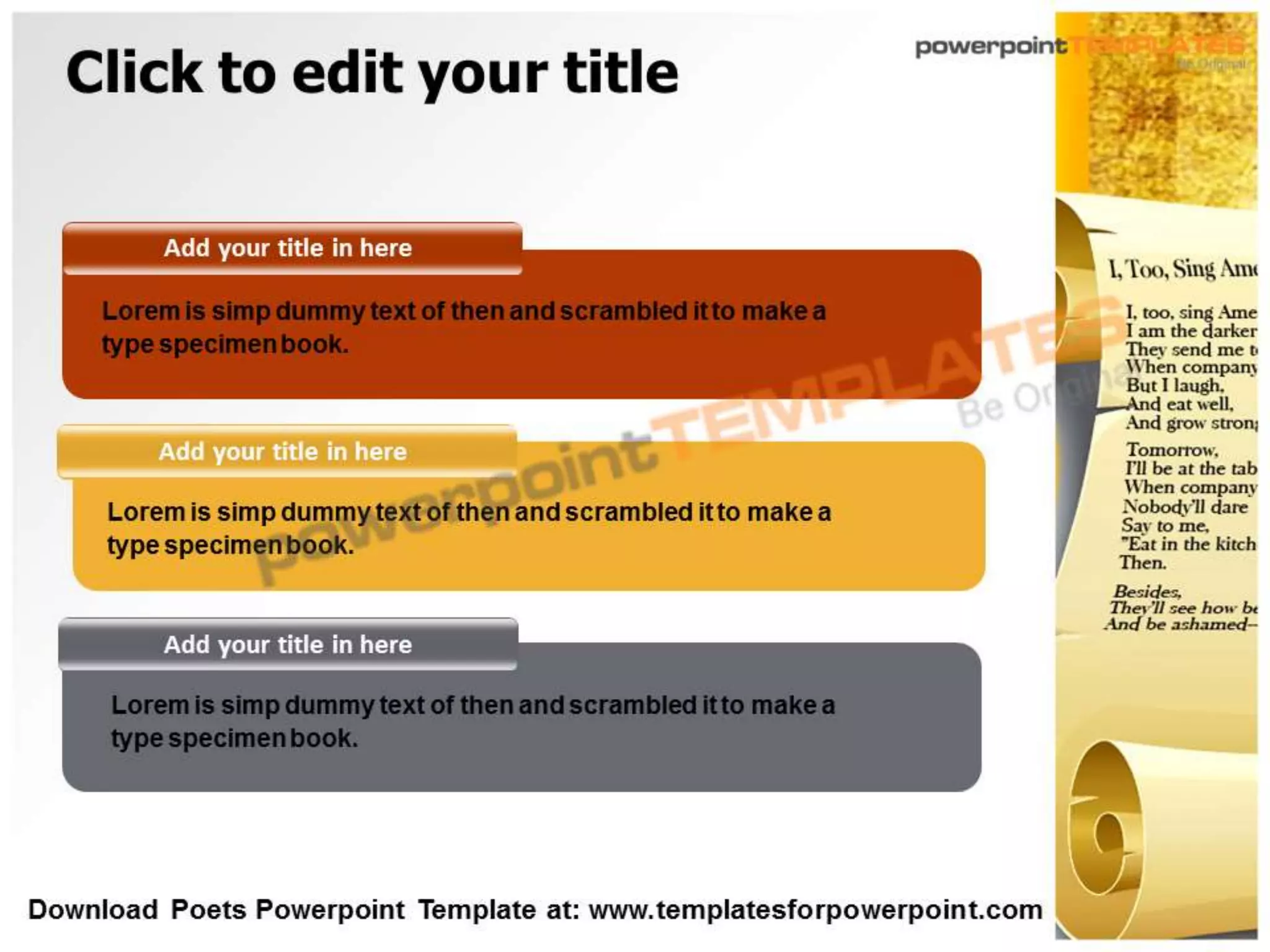 Download Poets Powerpoint Template - templatesforpowerpoint.com
