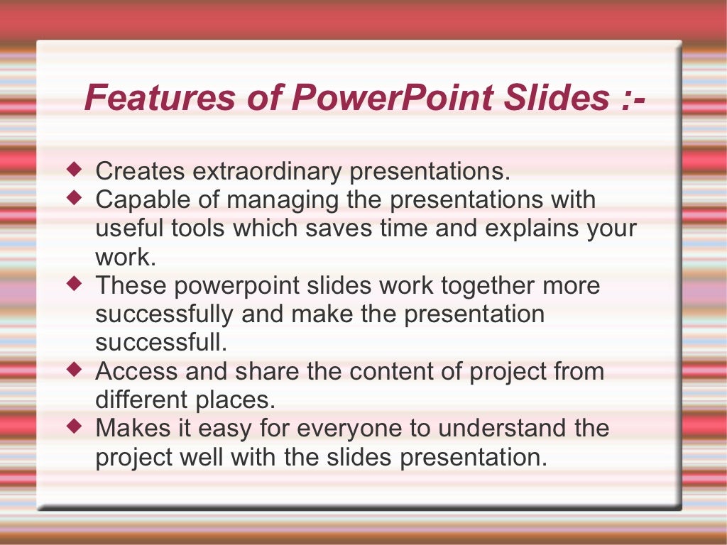 advantages of a powerpoint presentation