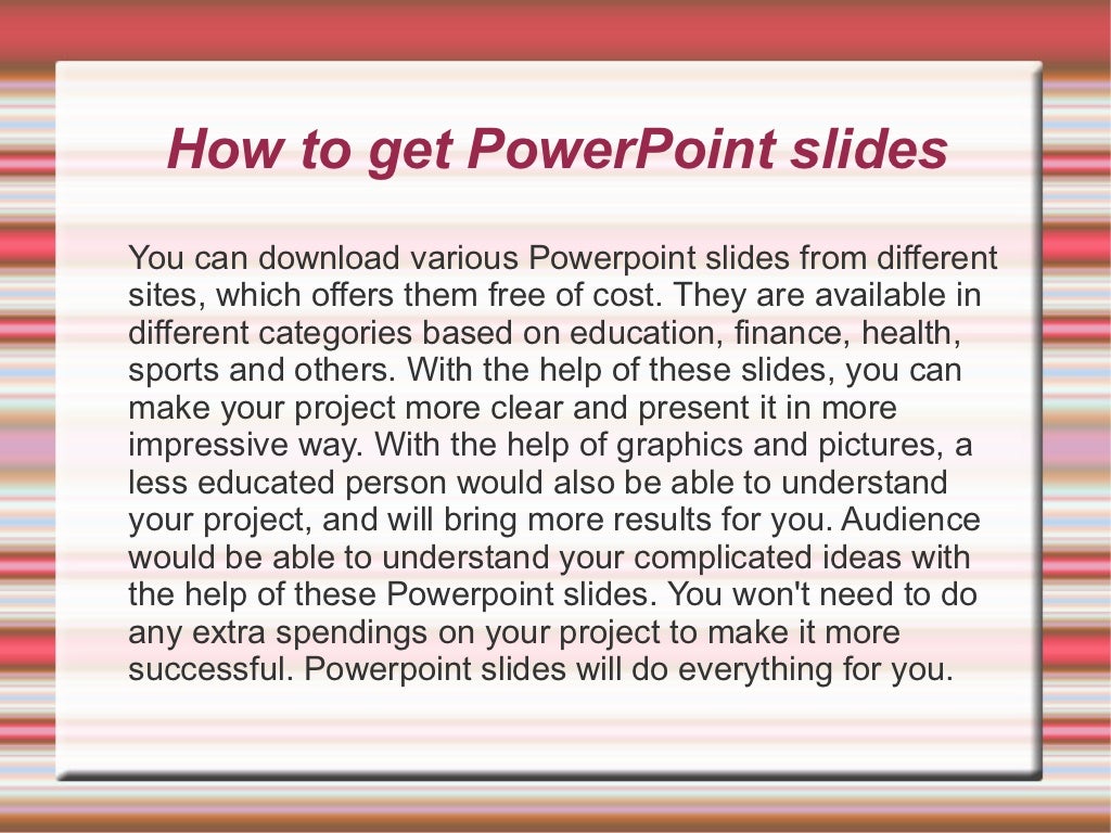Advantages of PowerPoint Slides powerpoint slides