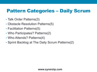Scrum Design Patterns Effective Daily Scrum Patterns | PPTX