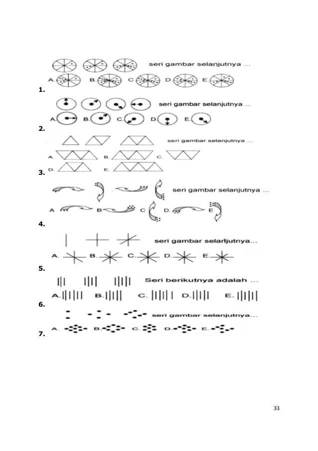 Soal Psikotes Pola Gambar Dan Jawabannya