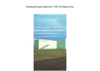 Download Supermodernism PDF Full Ebook Free
 