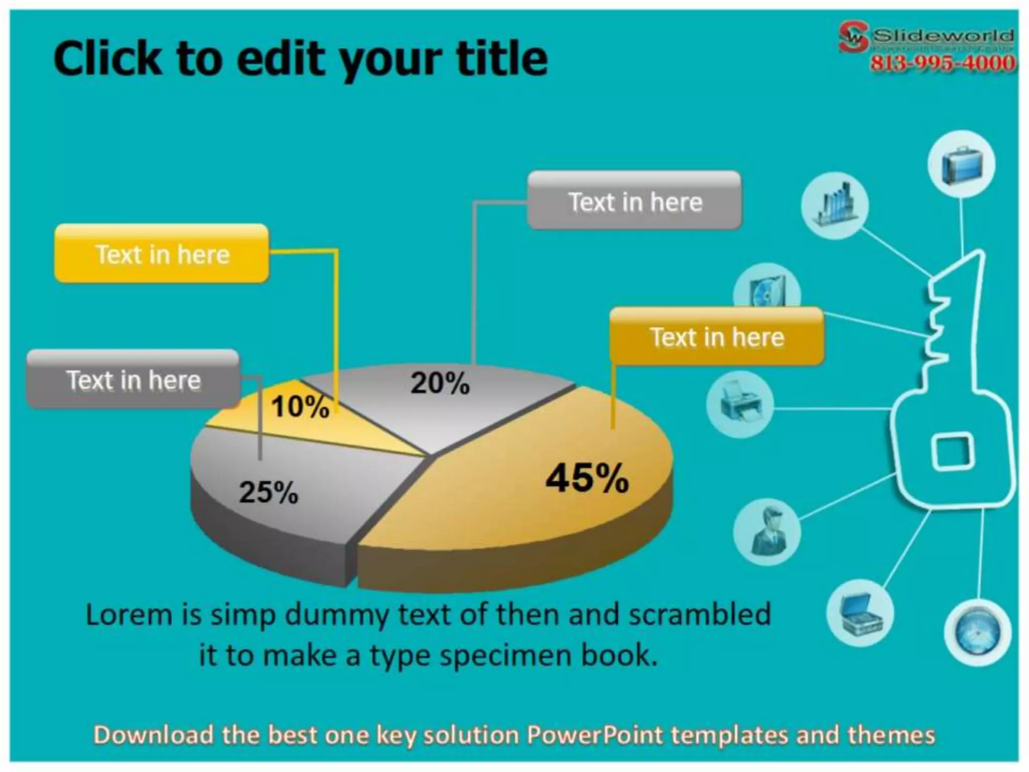 Download the best one key solution powerpoint templates and themes | PPTX
