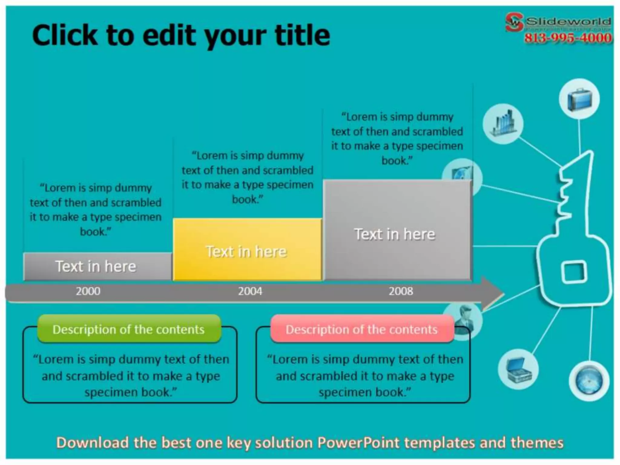 Download the best one key solution powerpoint templates and themes | PPTX