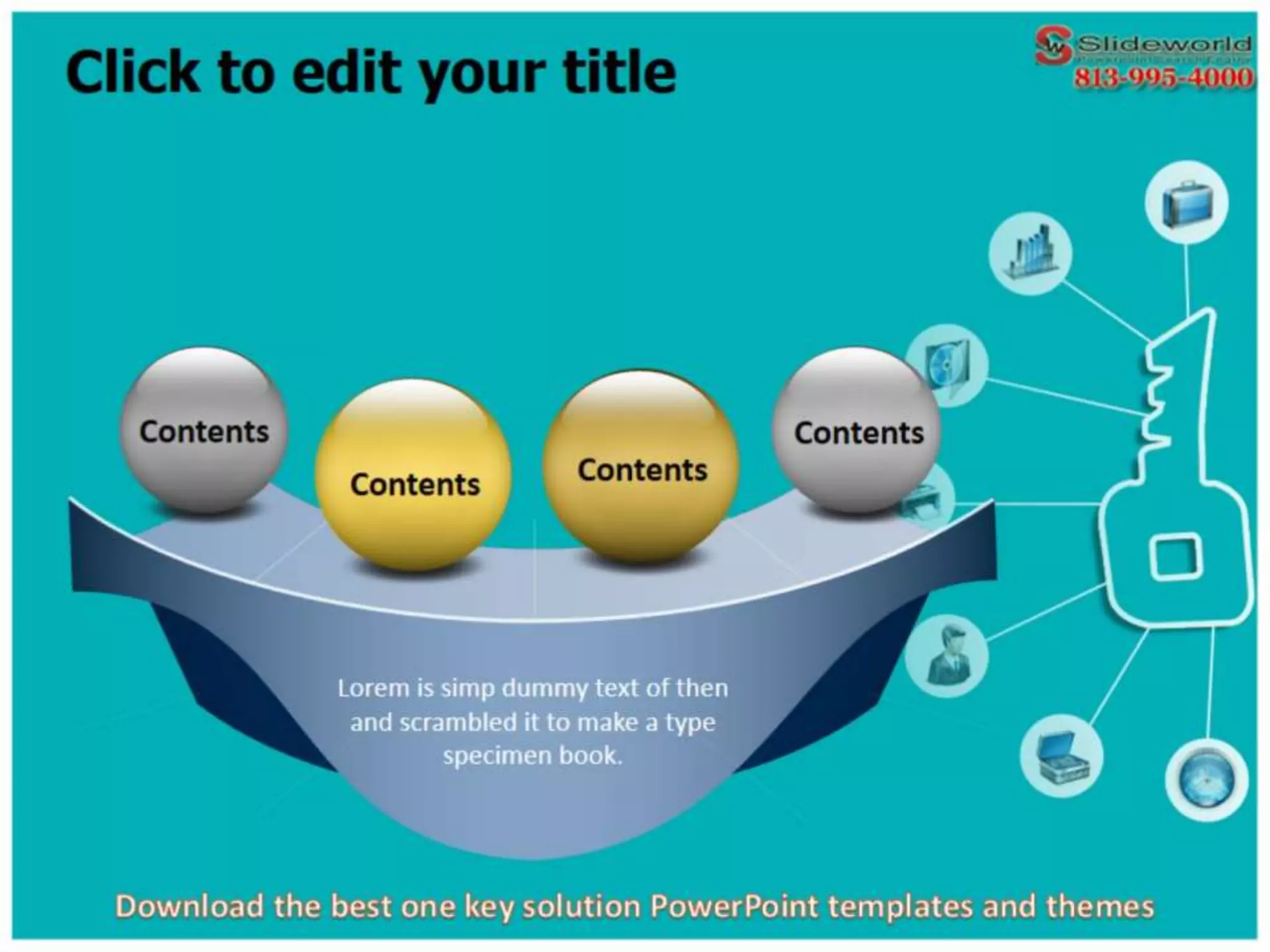 Download the best one key solution powerpoint templates and themes | PPTX