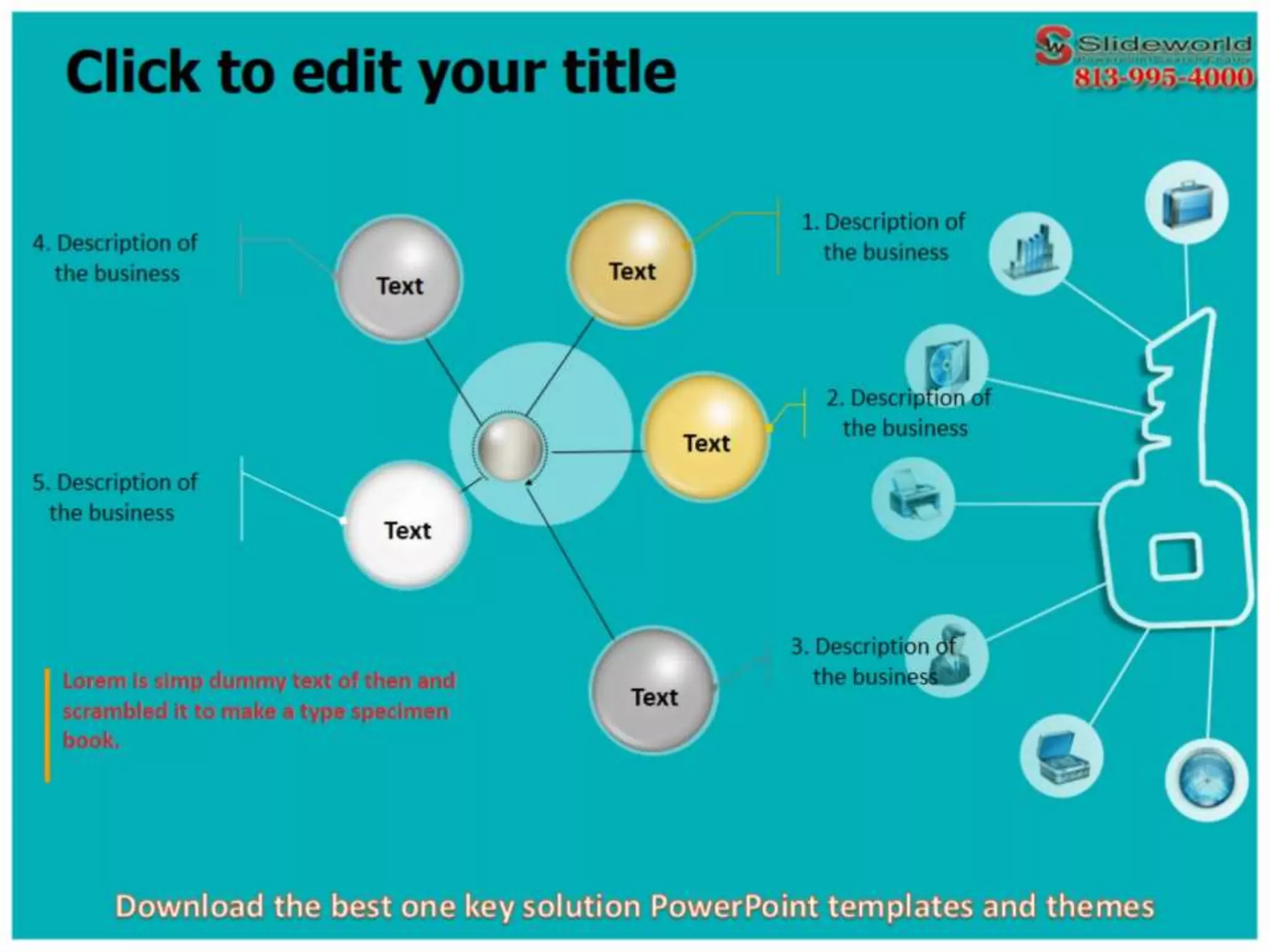 Download the best one key solution powerpoint templates and themes | PPTX
